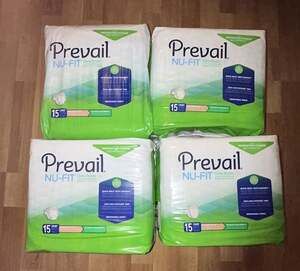 Prevail Nu-Fit Extra Large Daily Briefs Incontinence Adult Diapers, 60 Count (4